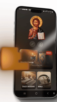 Orthodox Bible App promotional animation showcasing features