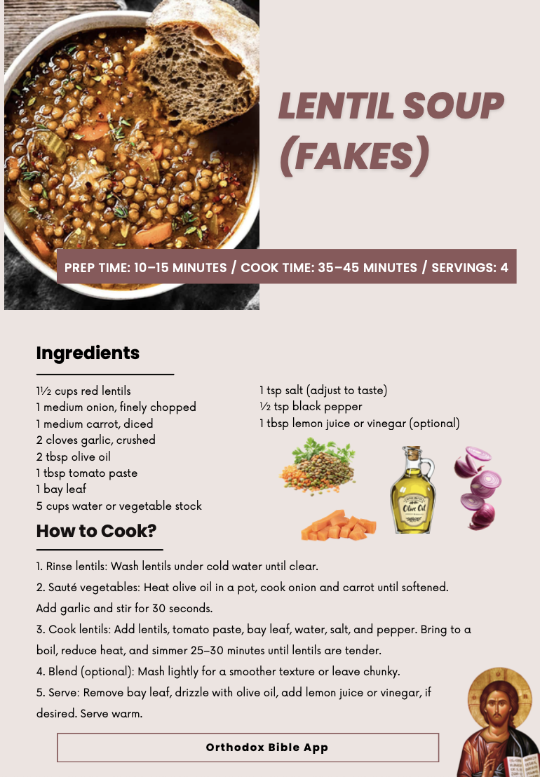 Orthodox Lent recipe preview
