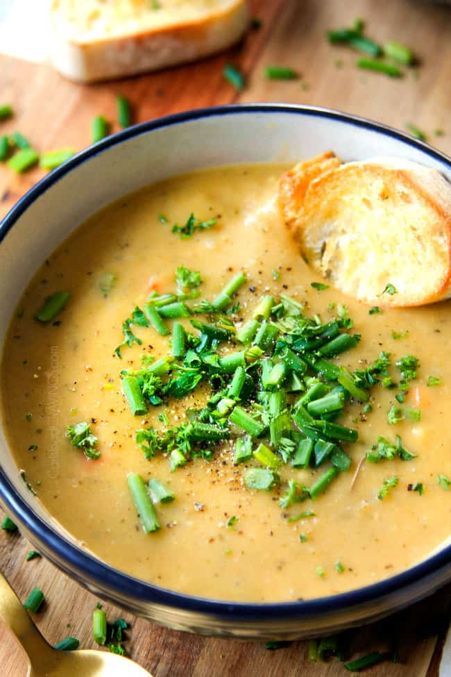 Potato and Leek Soup - Orthodox Lent Recipe